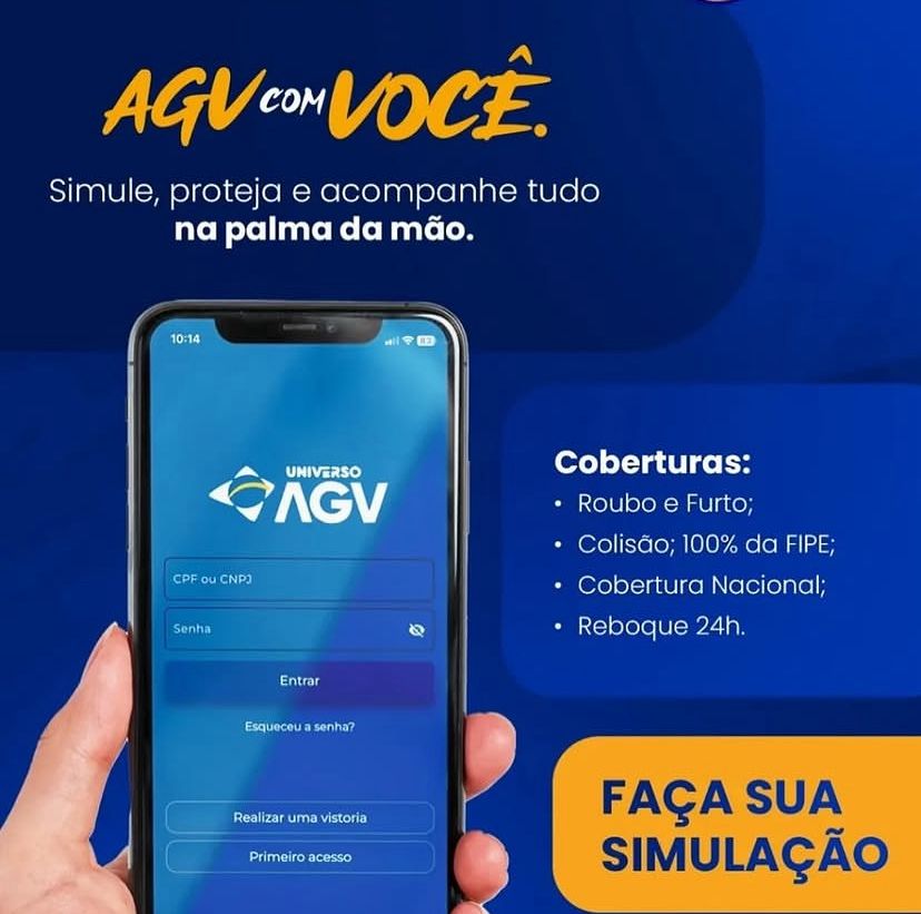 Gestão pelo aplicativo AGV